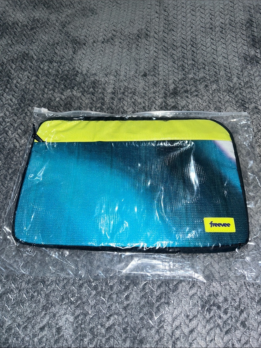 Blue and Lime Tablet Sleeve - Protective Carry Case
